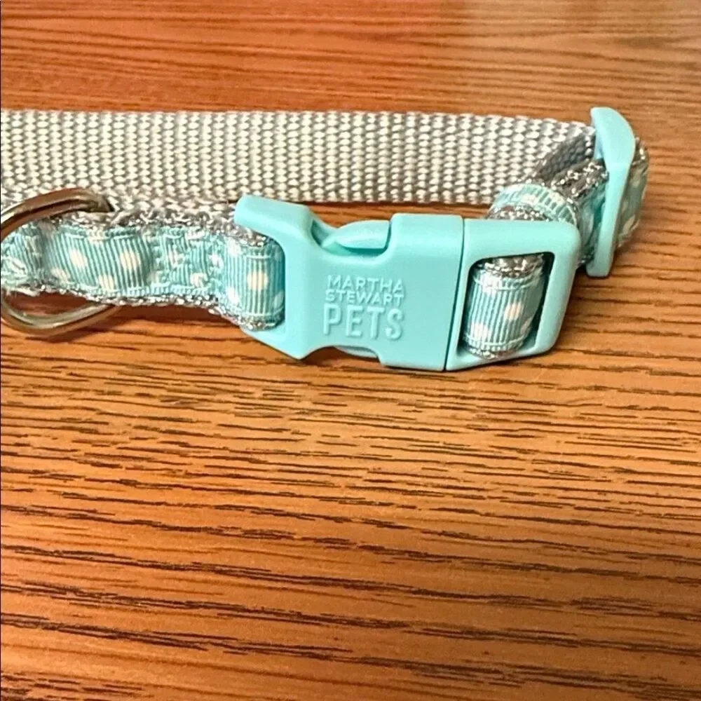 Martha Stewart Pets Teal Dog Collar